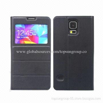 PU Leather Mobile Phone/Cellphone Cases/Covers for iPhone/Samsung, Anti-slip